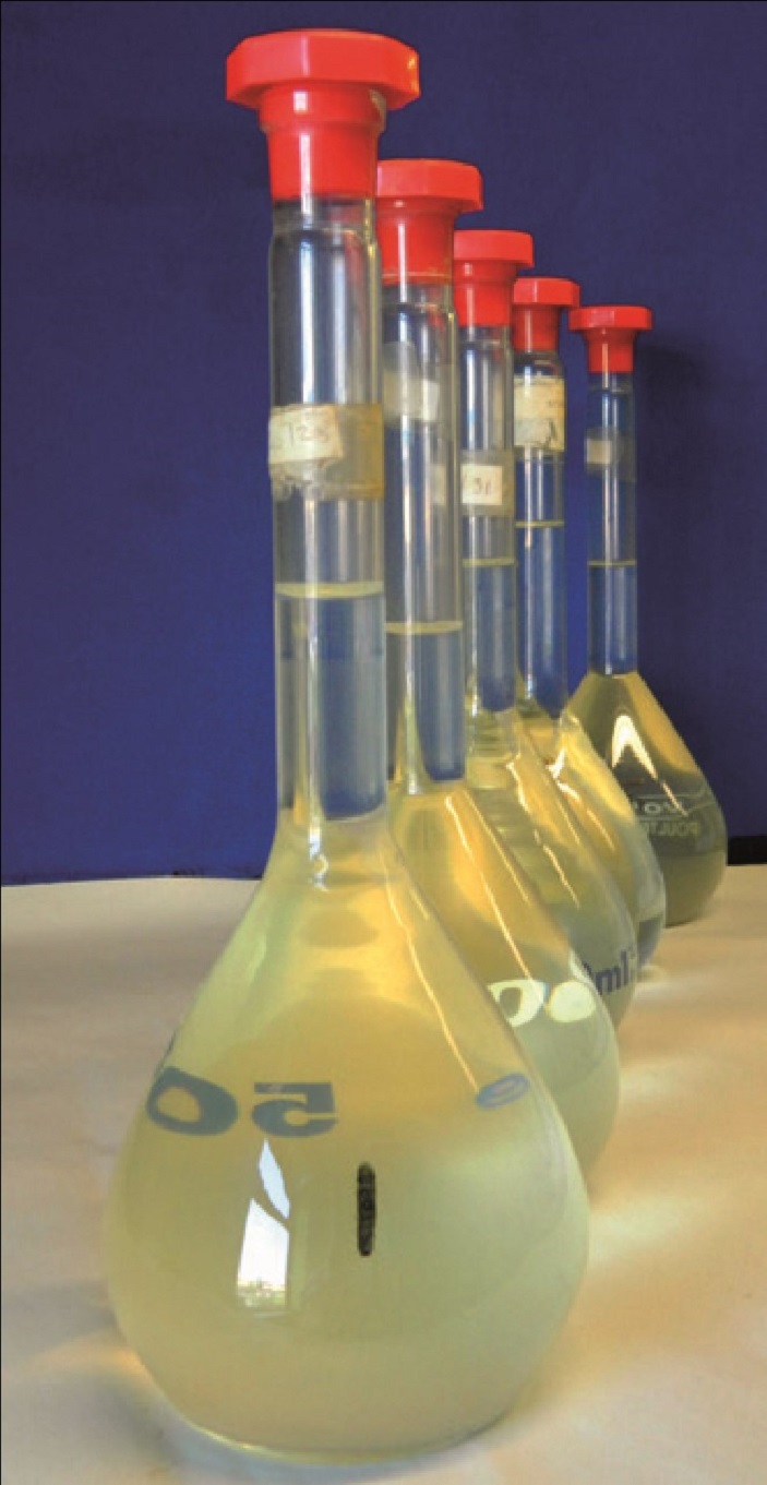 A bottled solution created by lime extract