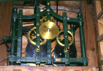 Posted frame movement from the stables at Hatchlands Park (National Trust) in Surrey. The main elements of the frame spring from four vertical columns at the corners.