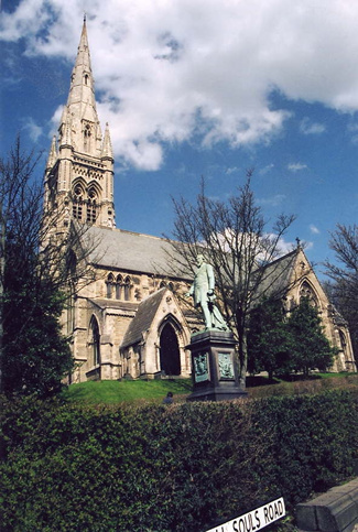 Exterior of All Souls, Haley Hill, Halifax, West Yorkshire