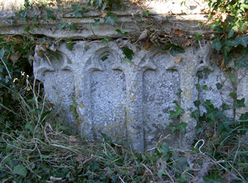 15th century chest tomb at Bishops Canning, Wiltshire
