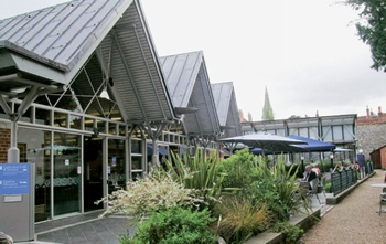Exterior of Winchester Cathedral Visitors’ Centre