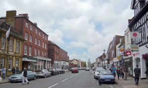 Lymington's busy high street