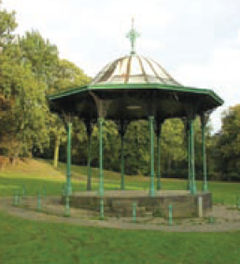 Victorian iron bandstand