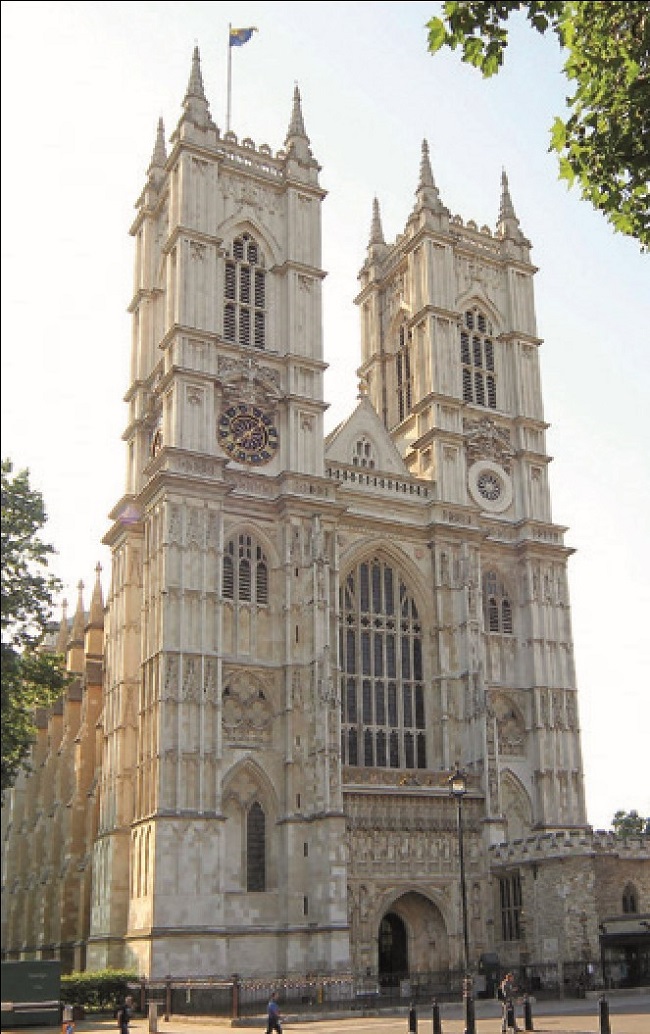 Westminster Abbey, where handheld devices are used for tours