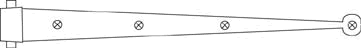 Drawing of hinge with round end