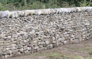 Neat and well-constructed section of dry stone wall