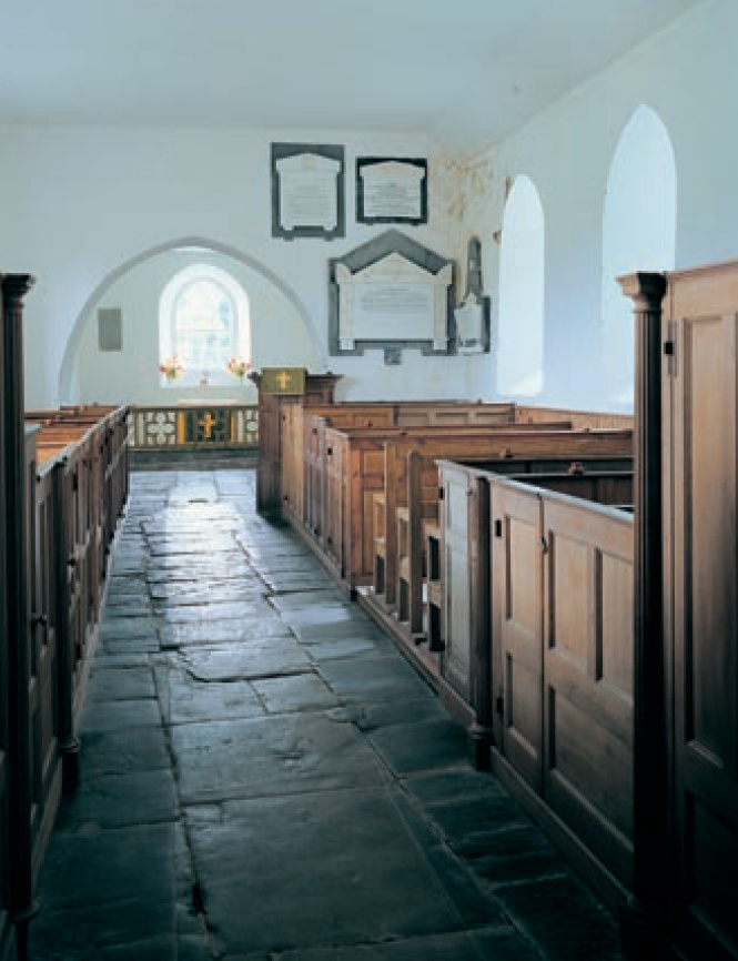Interior of St David, Manordeifi