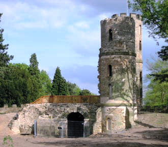 Drum towers and entrance vault