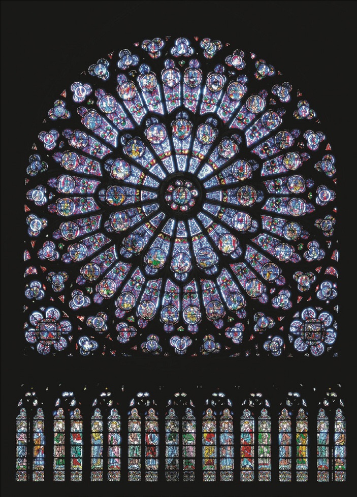 The rose windows of Notre Dame, unharmed by the fire