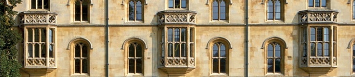 Elegant Georgian facade in Tudor-Gothic style