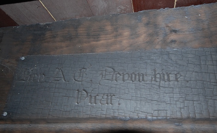 Carved inscription