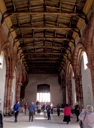 The cavernous empty interior of Holme Cultram Abbey