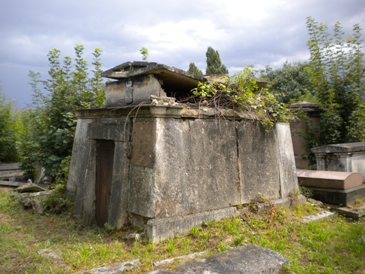 Graeco-Egyptian mausoleum with broken roof