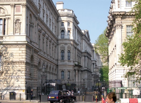 Contemporary photograph of the Foreign Office and surroundings