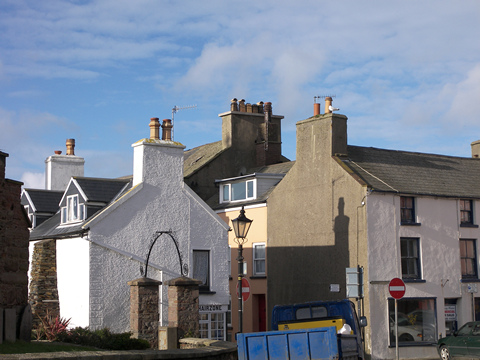Parapet gables in Douglas, Isle of Man