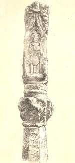 1877 illustration of the west face of the St Mary’s Stringston cross
