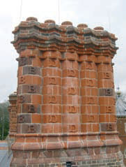 Repaired brick stack