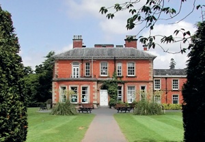 Wilmont House with red-brick facade and ashlar quoins