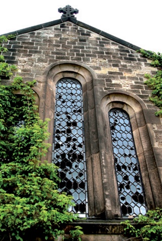 Broken church windows