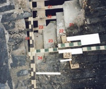 As Figure 3 but with slipped slates digitally repositioned in original locations
