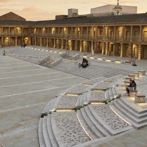 The beutifully restored Piece Hall, Halifax